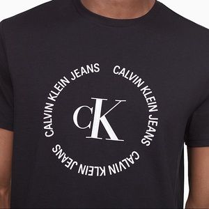 Calvin Klein Circle Monogram Logo Crewneck T-Shirt